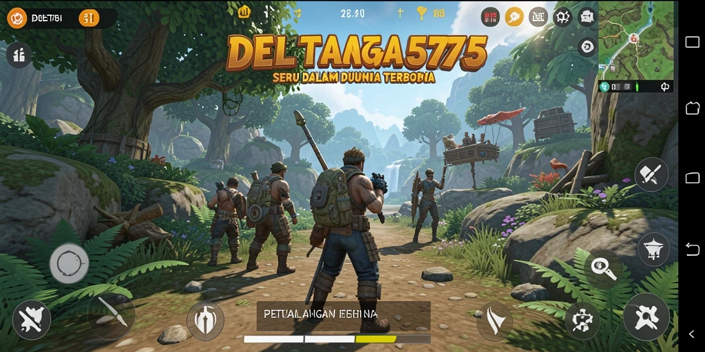 Tampilan gameplay yang menakjubkan di dunia terbuka DELTA575.