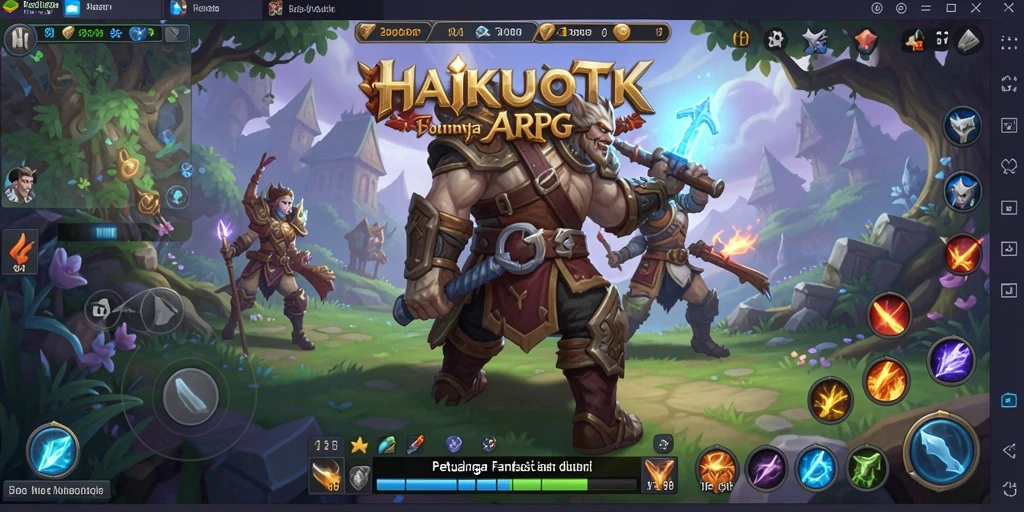 Gameplay HAIKUOTK yang mendebarkan dalam aksi ARPG.