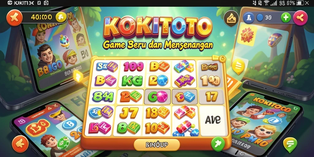 Screenshot KOKITOTO menampilkan gameplay menarik Bingo.