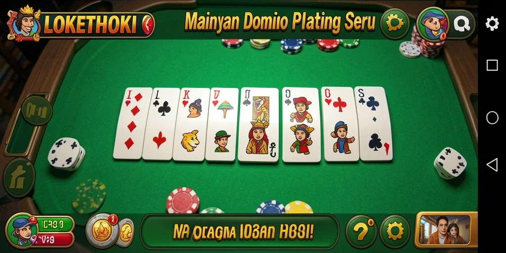 Tangkapan layar <strong>LOKETHOKI</strong> menunjukkan gameplay Domino yang seru dan kompetitif.