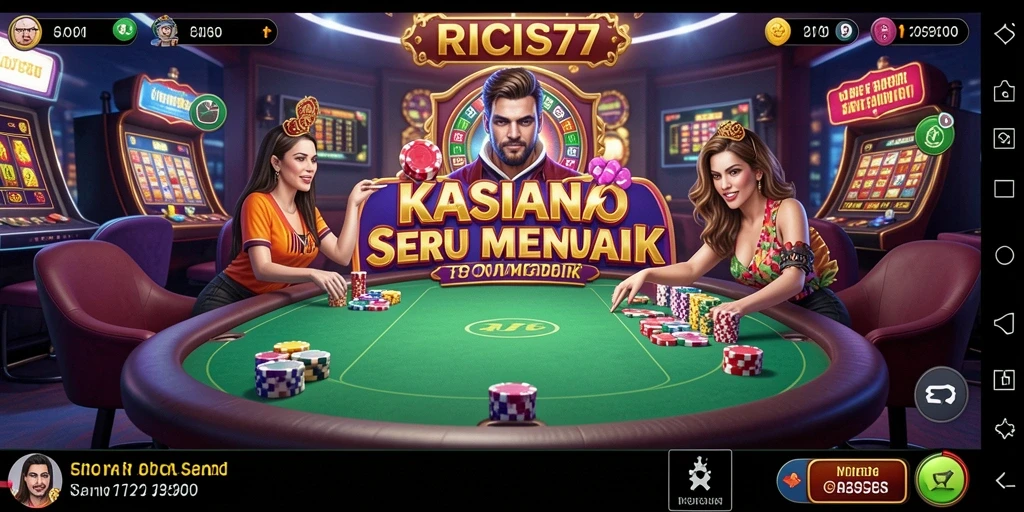 Tampilan gameplay RICIS77 yang menghibur dan memukau.