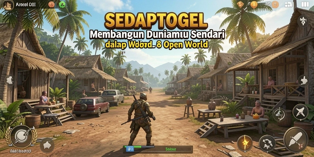 Tangkap layar gameplay Open World penuh aksi di SEDAPTOGEL.