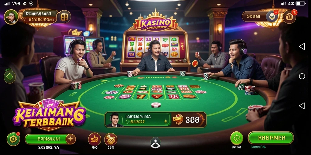 Tampilan gameplay V98 yang menarik dan menghibur.