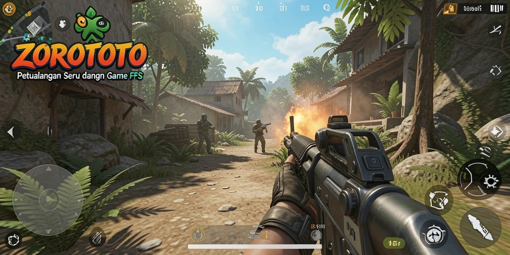 Screenshot gameplay seru ZOROTOTO dengan efek visual yang memukau.