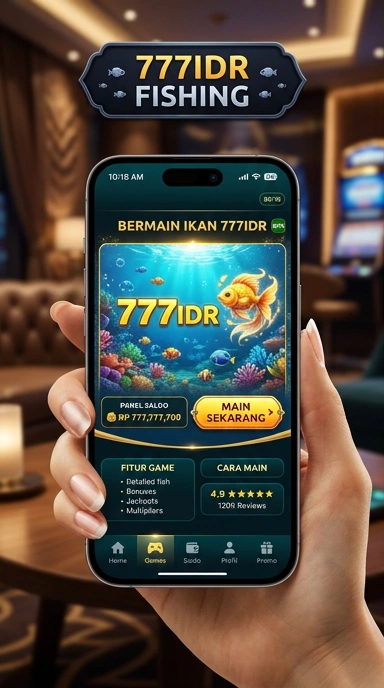 Tampilan antarmuka aplikasi 777idr yang sederhana dan intuitif.
